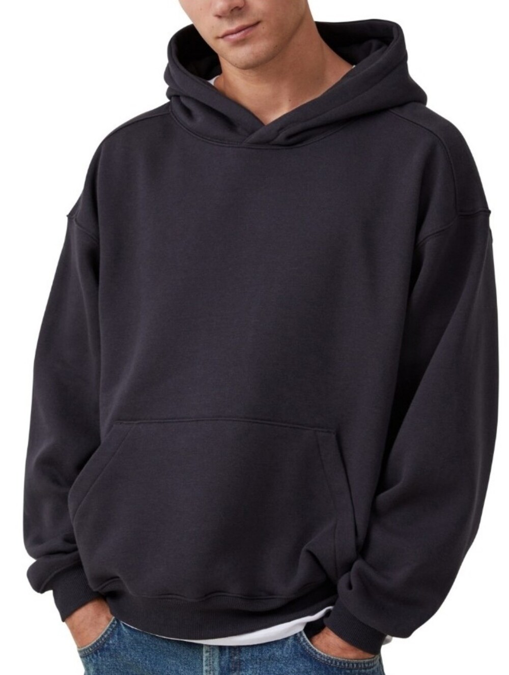 Cotton on Men's Box Fit Hoodie - Black. Size M NWT